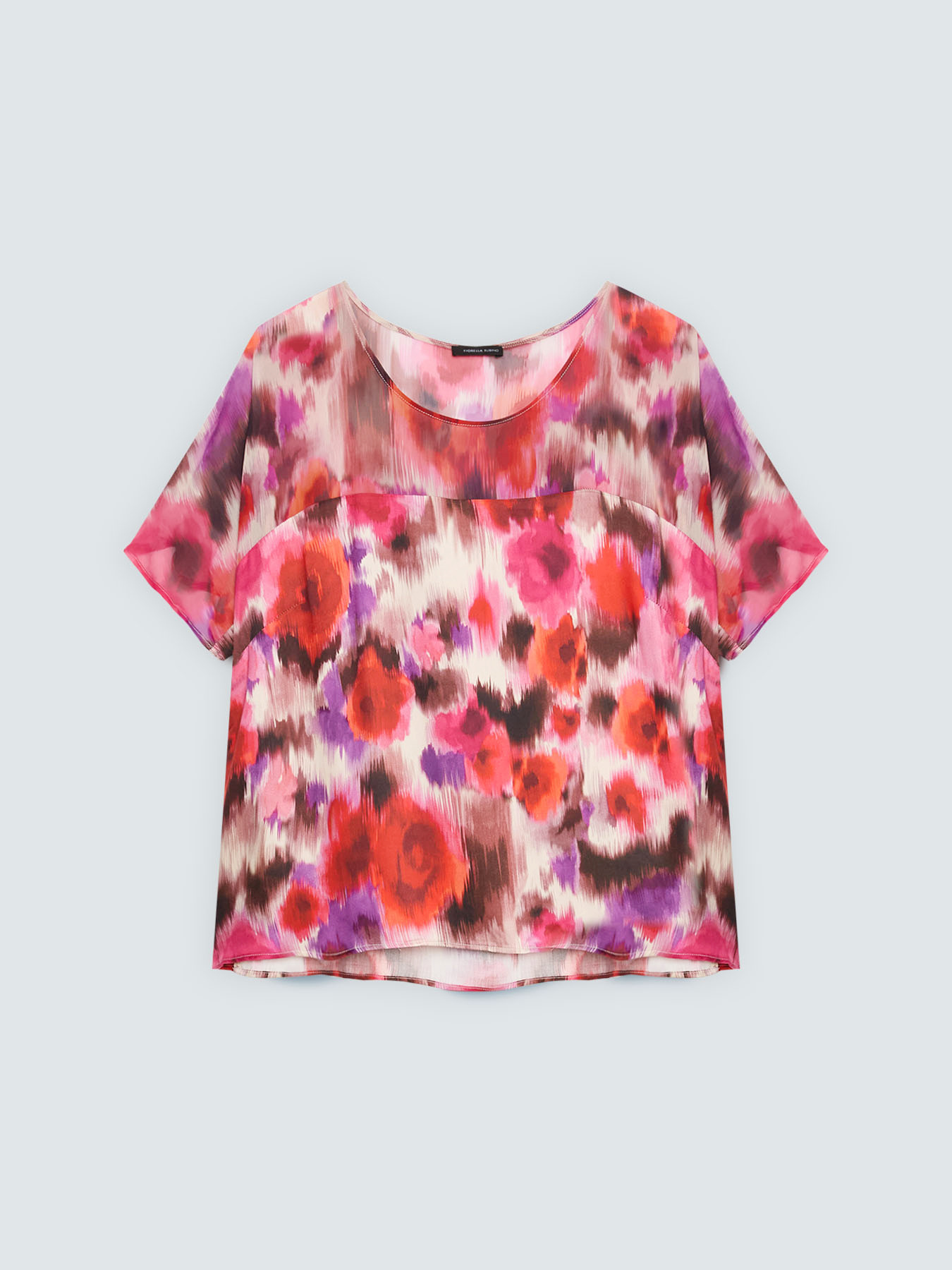 Floral print viscose blouse image number 4