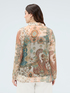 Paisley print georgette shirt image number 1