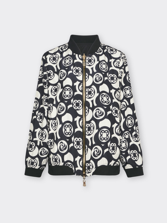Bomber mit Monogram-Print