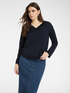Shirt mit V-Ausschnitt aus Viskosemischung image number 3