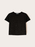 Tricou cu broderie din paiete image number 4