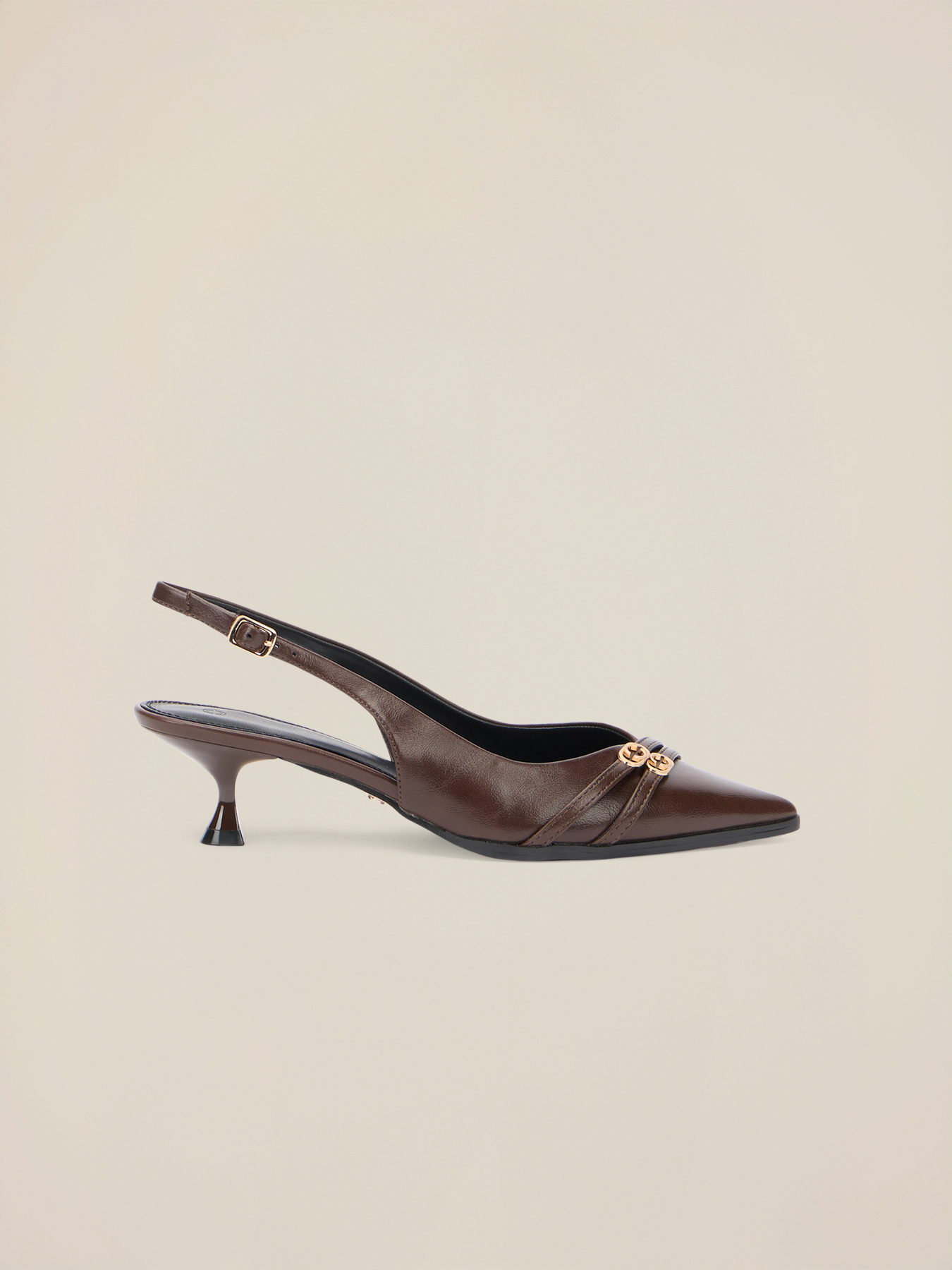 Slingback-Pumps mit verzierter Spitze image number 2