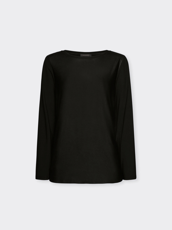 Relaxed Fit T-Shirt aus zwei Stoffen