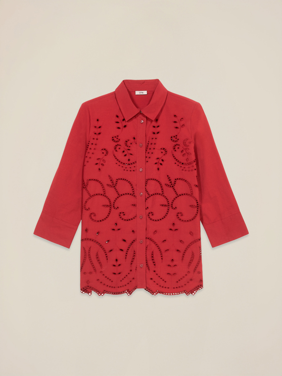 Cămașă din dantelă broderie anglaise