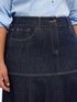 Long denim skirt image number 3