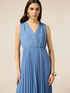 Long pleated lurex dress image number 2