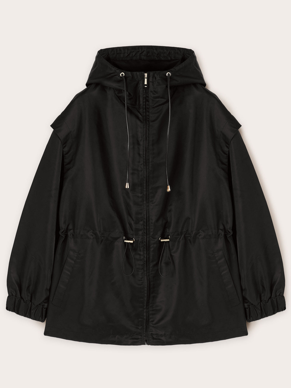 Parka de nailon con cordón ajustable