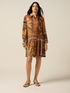 Short patterned viscose dress image number 0