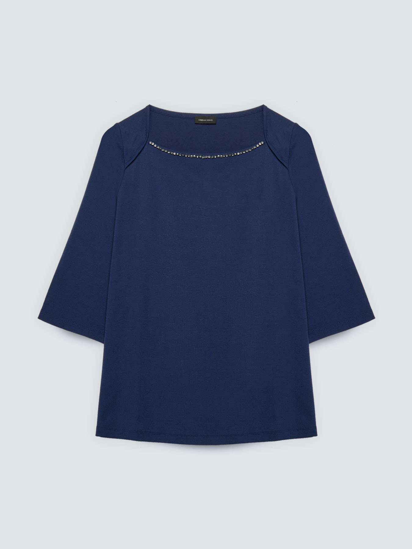 T-shirt in jersey con applicazioni gioiello image number 4