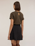Embroidered modal blend T-shirt image number 1