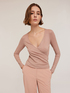 Maglia ad incrocio a coste lurex image number 0