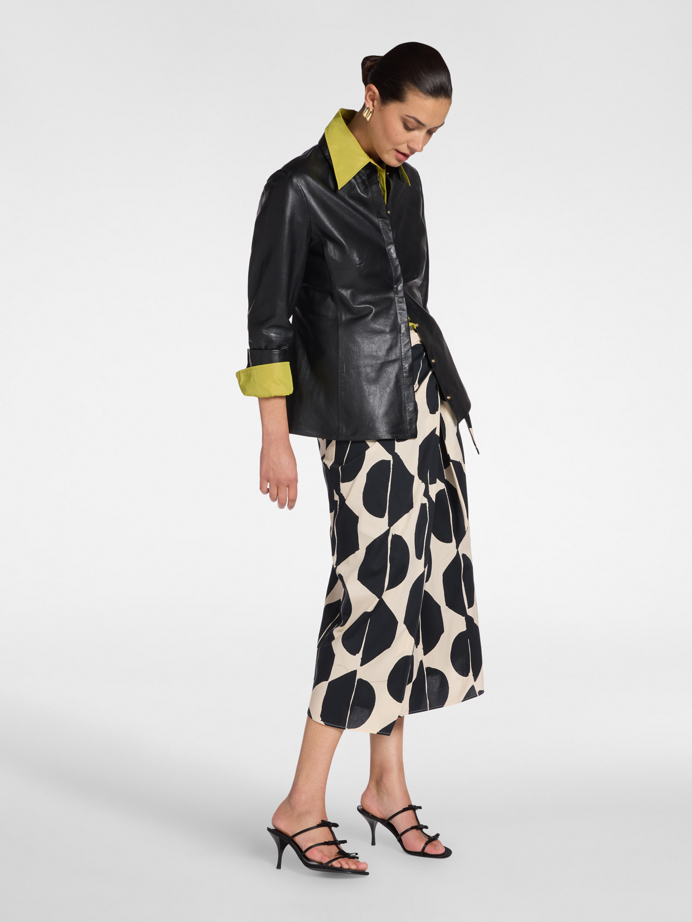 Printed sarong skirt image number 0