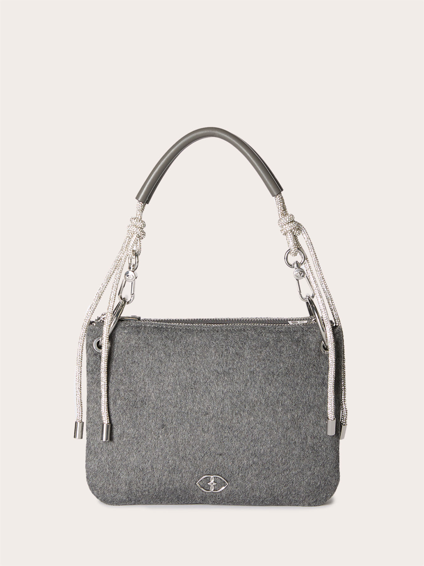 Twins bag in coated fabric and cloth image number 0