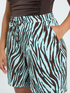 Zebra-print jersey shorts image number 2