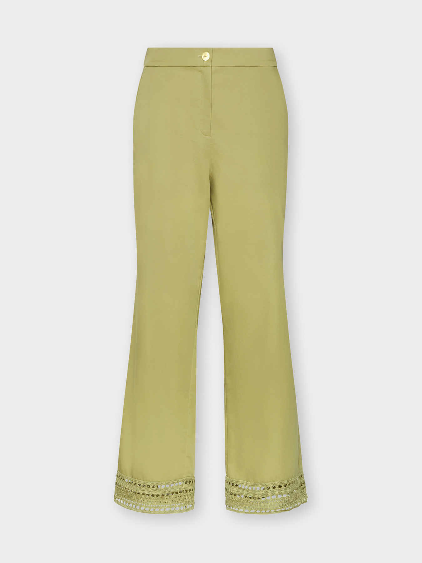Hose aus Baumwollmischung mit Spitze image number 4