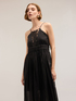 Long dress with embroidered insert image number 3