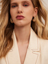 Blazer in tela con impunture a contrasto image number 3
