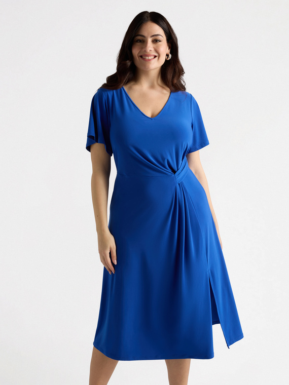 Jerseykleid mit Seitenschlaufen