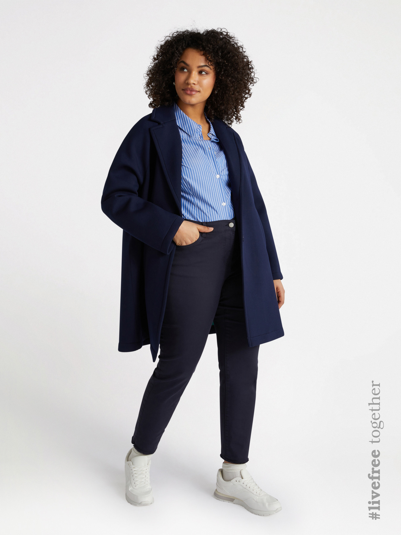 Pantaloni skinny in cotone image number 0