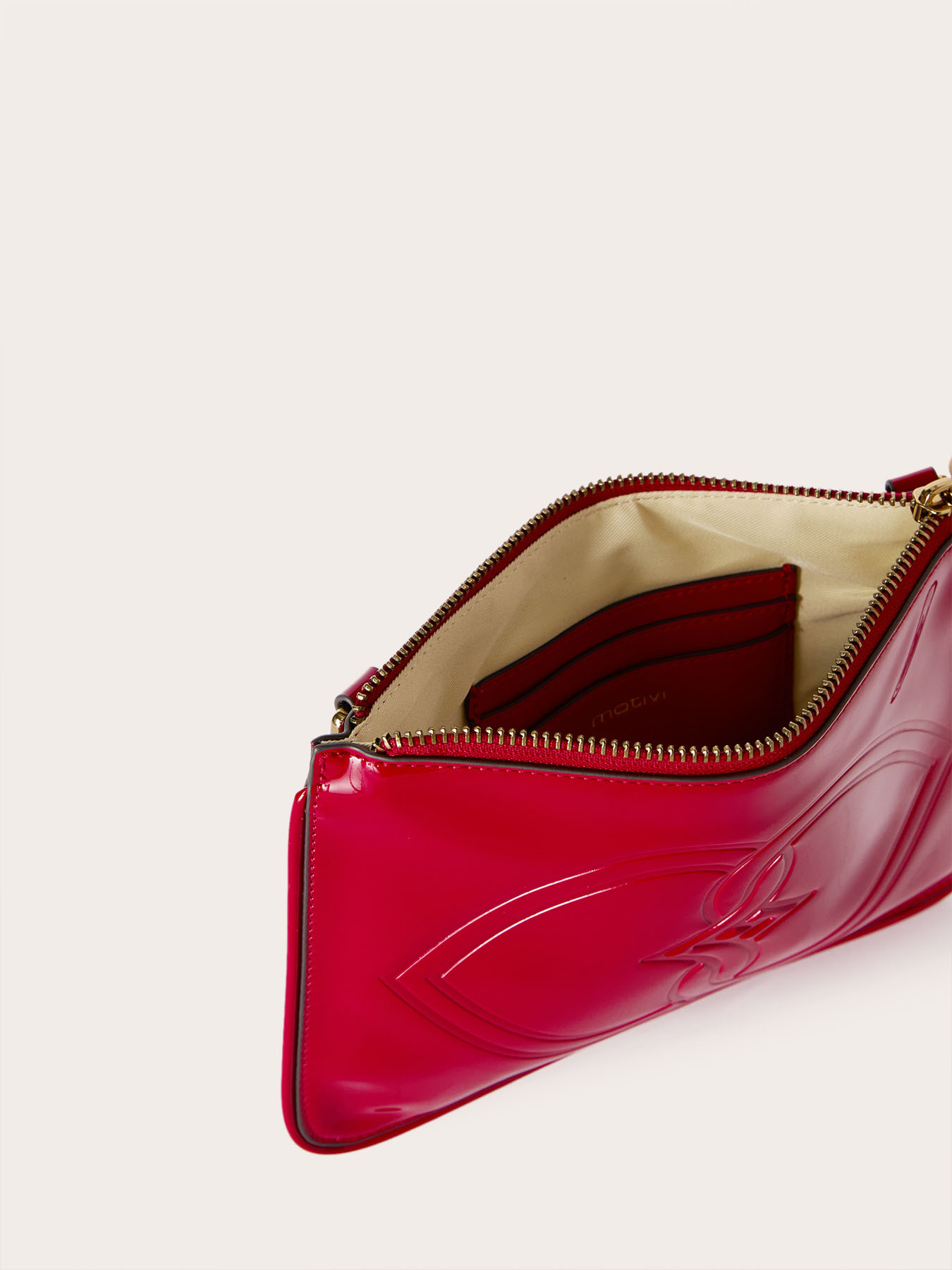 Flat envelope in glossy coated fabric image number 4