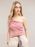 One-shoulder draped top image number 2
