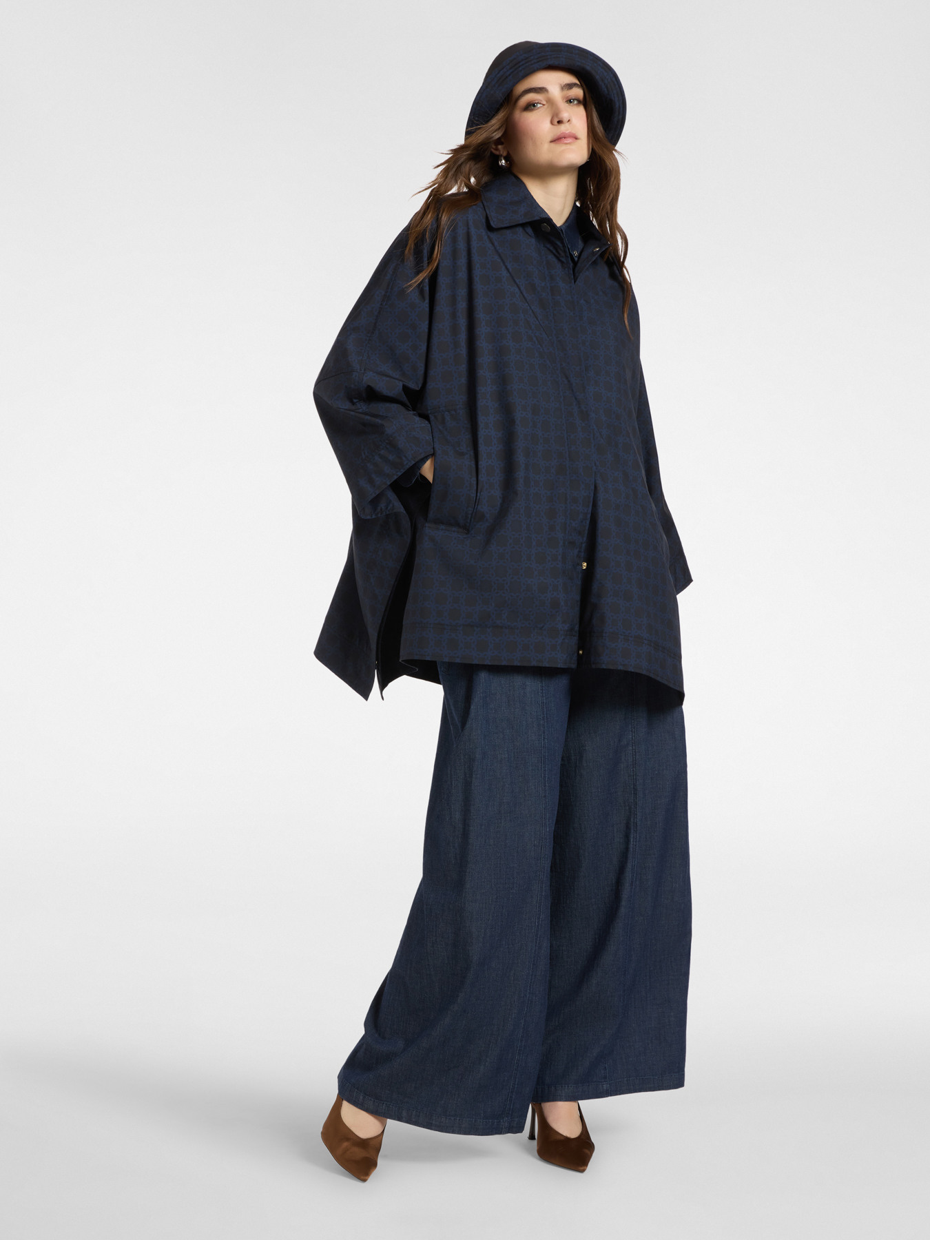 Monogram nylon caban