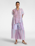 Camicia oversize misto lyocell a righe image number 2