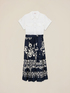 Shirtdress with patterned skirt image number 4