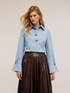 Camicia over con pietre image number 2