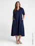 Kleid mit Kapuze und Stickerei image number 0