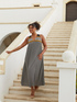 Langes Kleid mit Tribal-Print image number 0