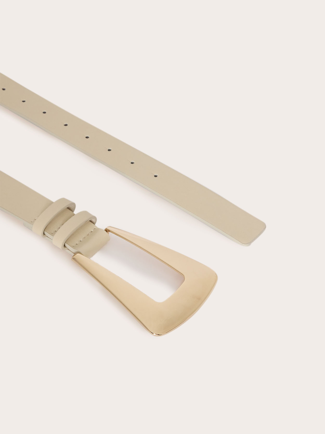 Belt with geometric buckle image number 2