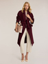 Double-breasted coat in wool blend drap image number 0