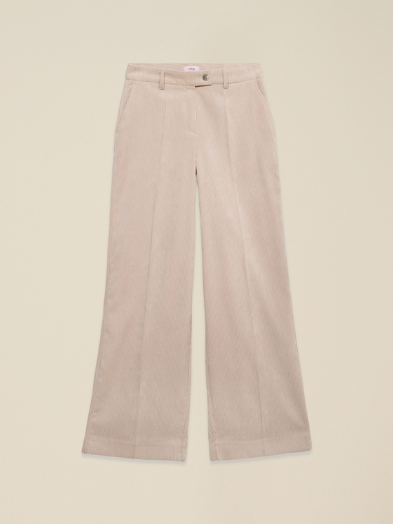 Pantaloni palazzo in velluto a coste