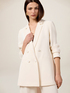 Double-breasted blazer in crepe fabric image number 4