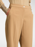 Stretch crepe fabric trousers image number 3