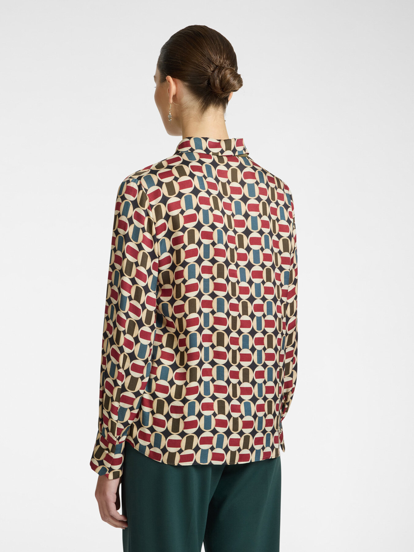 Camicia in viscosa stampata image number 1
