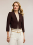 Structured jacket in cady crepe image number 0