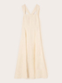 Square neck dress in linen blend image number 4