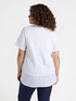 T-shirt boxy in cotone e lino image number 1