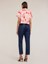 Kurze Hemdbluse mit Chiné-Muster image number 1