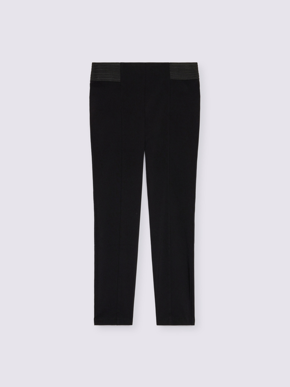 Jeggings with elastic waistband