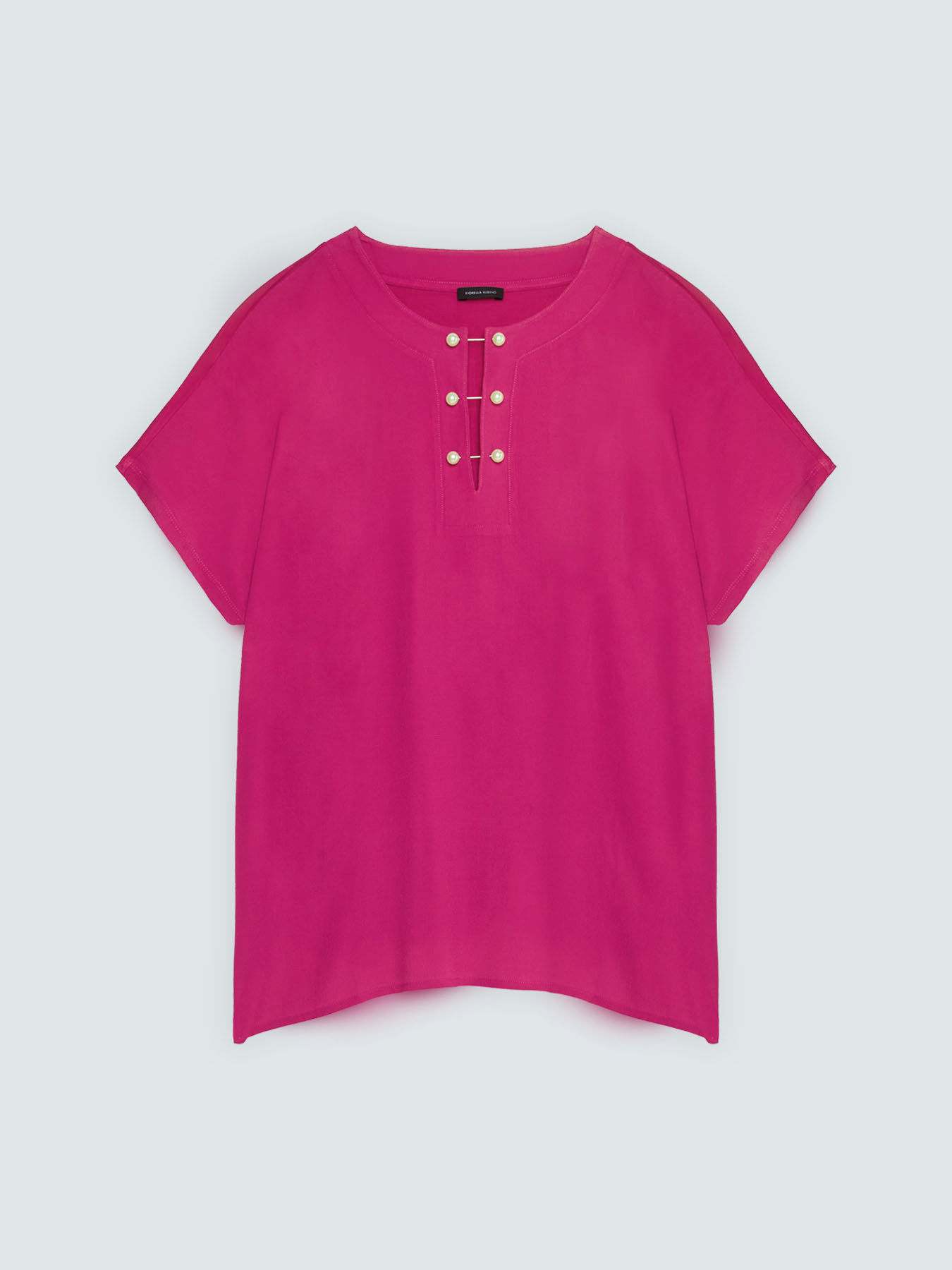 T-Shirt aus Viskose mit Perlendetail image number 4