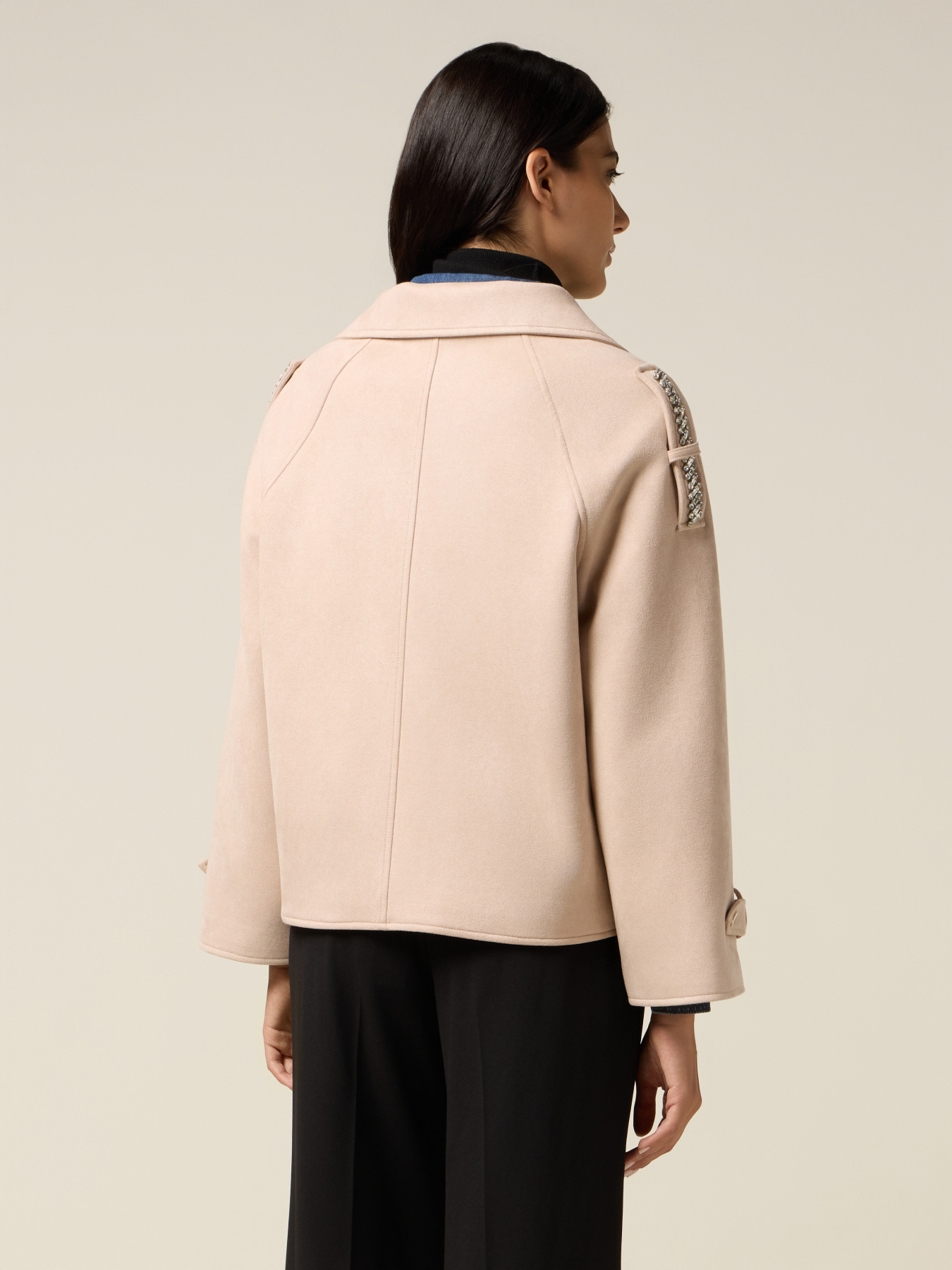 Kurze Jacke mit asymmetrischem Reißverschluss image number 1