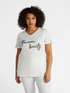 T-Shirt mit Schriftzug aus Kordel image number 2