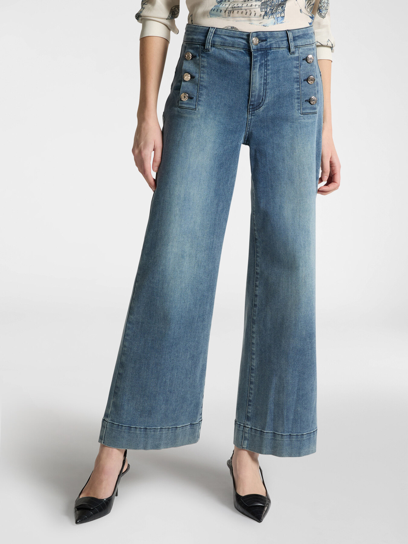 5-Pocket-Matrosenjeans, „Mary“ image number 2