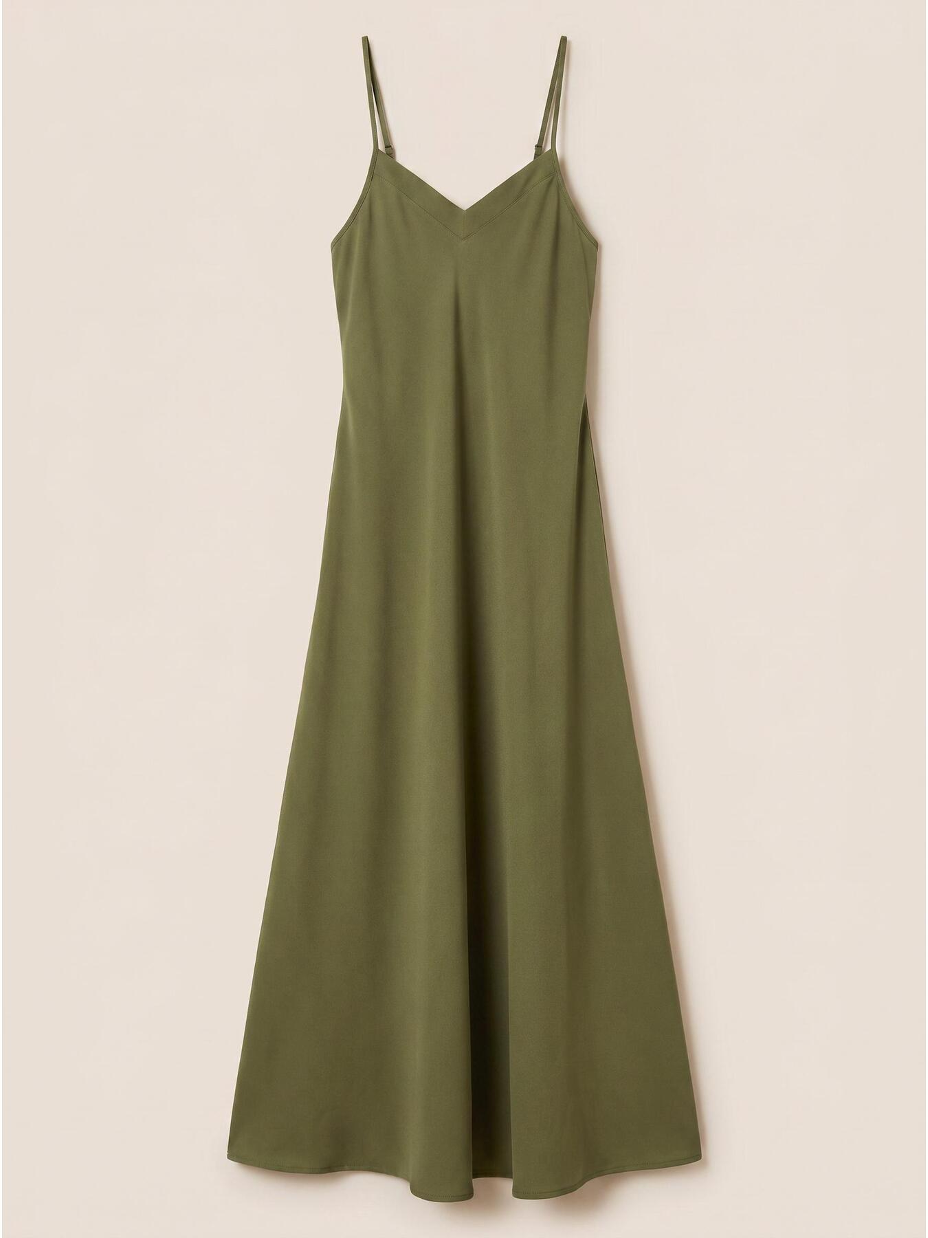 Rochie lungă lingerie din satin image number 4