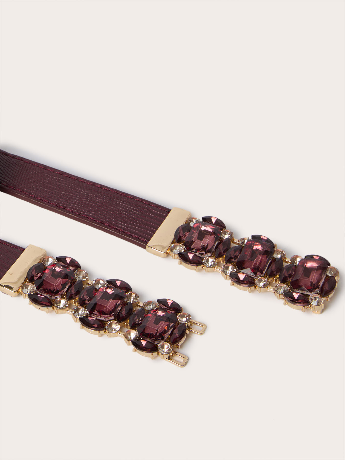 Elastic belt with jewel buckle image number 2