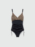 Tummy control spotted one-piece swimsuit image number 8
