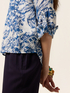 Patterned cotton voile shirt image number 2